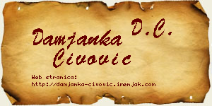 Damjanka Čivović vizit kartica